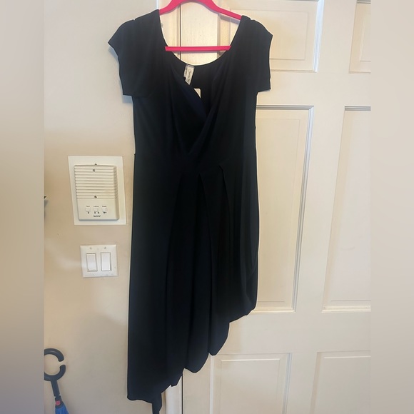 Draped off the shoulder midi dress! NWT! - Picture 2 of 5